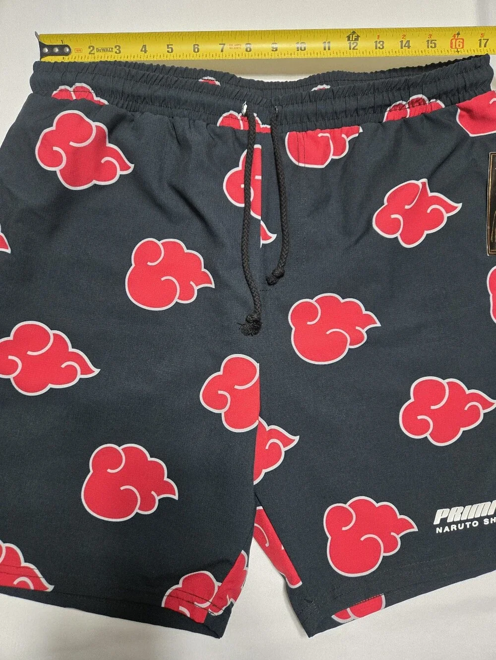 NWT Primitive x Naruto Shippuden Men's Akatsuki Swimming Board Shorts sz XL